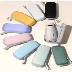 چتر جیبی رنگی ساده با کیف