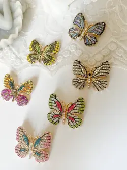 گلسینه پروانه نگین رنگی