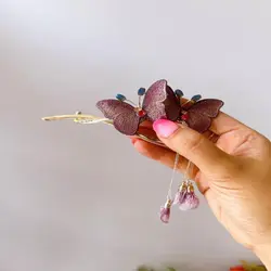 گیره چفتی پروانه سوزن دوزی