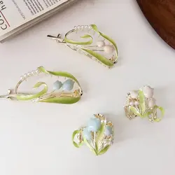 مجموعه گیره چفتی و دم اسبی گل لی لی(zaya)