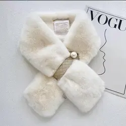 یقه شال تمام خز مرواریددار