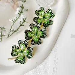 گلسینه شبدر تمام نگین و سنگ