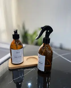ست محلول پاش شیشه ای مدل زیر چوبی