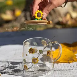 ماگ پیرکس طرح گل آفتابگردان