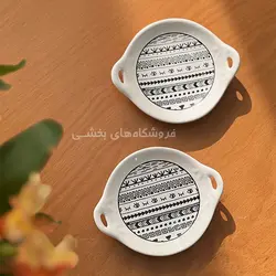 خرما خوری سرامیکی مدل گرد مایا 2 عددی