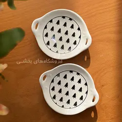 خرما خوری سرامیکی مدل گرد مایا 2 عددی