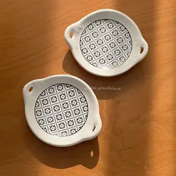 خرما خوری سرامیکی مدل گرد مایا 2 عددی