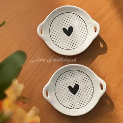 خرما خوری سرامیکی مدل گرد مایا 2 عددی