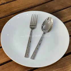 قاشق چنگال 12عددی استیل