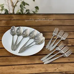 قاشق چنگال 12عددی استیل