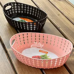 سبد نان و سبزي طرح بافت سايز 1 گلد