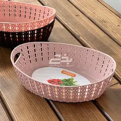 سبد نان و سبزي طرح بافت سايز 1 گلد