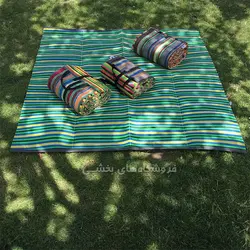 زیرانداز مسافرتی ساحل مدل حصیر پلاستیکی 6 یاردی 12 نفره