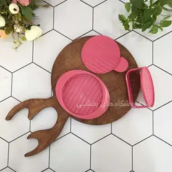 همبرگر زن دستی پلاستیکی