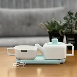 قوری و فنجان تک نفره رنگی وانسل