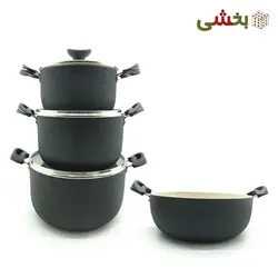 سرویس قابلمه و ماهیتابه گرانیتی 7 پارچه اطلسی