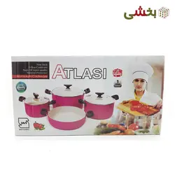 سرویس قابلمه و ماهیتابه گرانیتی 7 پارچه اطلسی