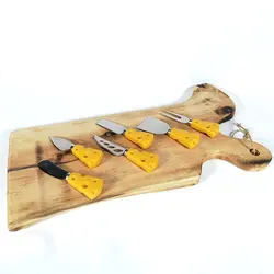 ست کارد صبحانه خوری طرح پنیر مجموعه 6 عددی