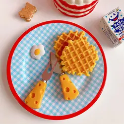 ست کارد صبحانه خوری طرح پنیر مجموعه 6 عددی