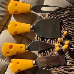 ست کارد صبحانه خوری طرح پنیر مجموعه 6 عددی