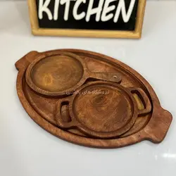 ست صبحانه خوری چوبی 3 عددی