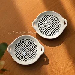 خرما خوری سرامیکی مدل گرد مایا 2 عددی