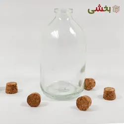 بطری ویال شیشه ای حجم 100 سی سی