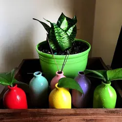 بطری ویال شیشه ای حجم 100 سی سی رنگی