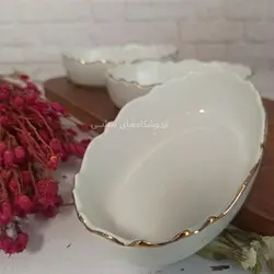 اردو خوری سرامیکی مدل 3 خانه بیضی کف چوبی لمون