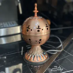 اسپند دود کن مروارید فلزی گرد
