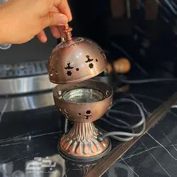 اسپند دود کن مروارید فلزی گرد