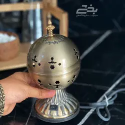 اسپند دود کن مروارید فلزی گرد
