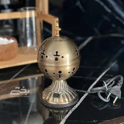 اسپند دود کن مروارید فلزی گرد