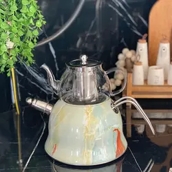 ست کتری قوری دالتون  مدل سوتی استیل