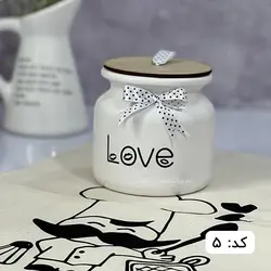 بانکه سرامیکی مدل ایلا درب چوبی