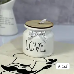 بانکه سرامیکی مدل ایلا درب چوبی