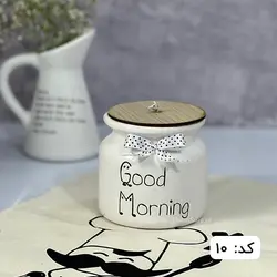 بانکه سرامیکی مدل ایلا درب چوبی