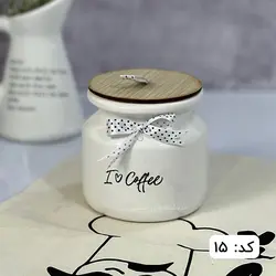 بانکه سرامیکی مدل ایلا درب چوبی