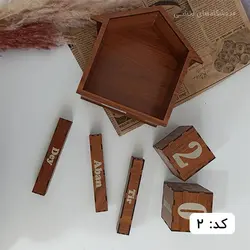 تقویم رومیزی مدل کلبه چوبی