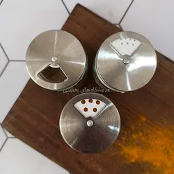 ادویه پاش شیشه ای مدل شیما پیشتازان 3 عددی