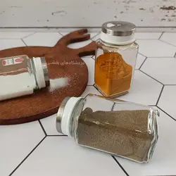ادویه پاش شیشه ای مدل آرین 3 کاره پیشتازان 3 عددی