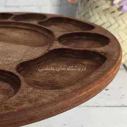 سینی مزه چوبی مدل گرد