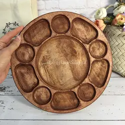 سینی مزه چوبی مدل گرد