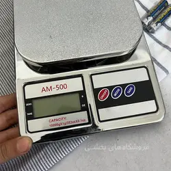 ترازو دیجیتال آشپزخانه 10 کیلویی طرح استیل مدل AM-500