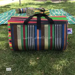 زیرانداز مسافرتی ساحل مدل حصیر پلاستیکی 9 یاردی 18 نفره