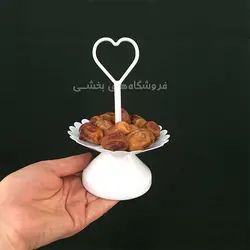 خرما خوری فلزی مدل دسته قلبی 1 طبقه مایا