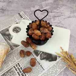 خرما خوری فلزی مدل دسته قلبی 1 طبقه مایا