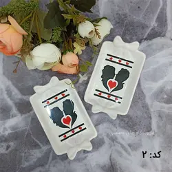 خرما خوری سرامیکی جفتی مدل باریز