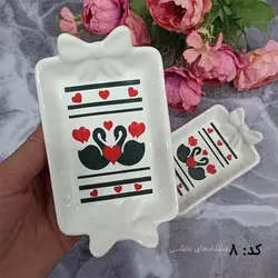 خرما خوری سرامیکی جفتی مدل باریز