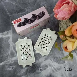 خرما خوری سرامیکی جفتی مدل باریز